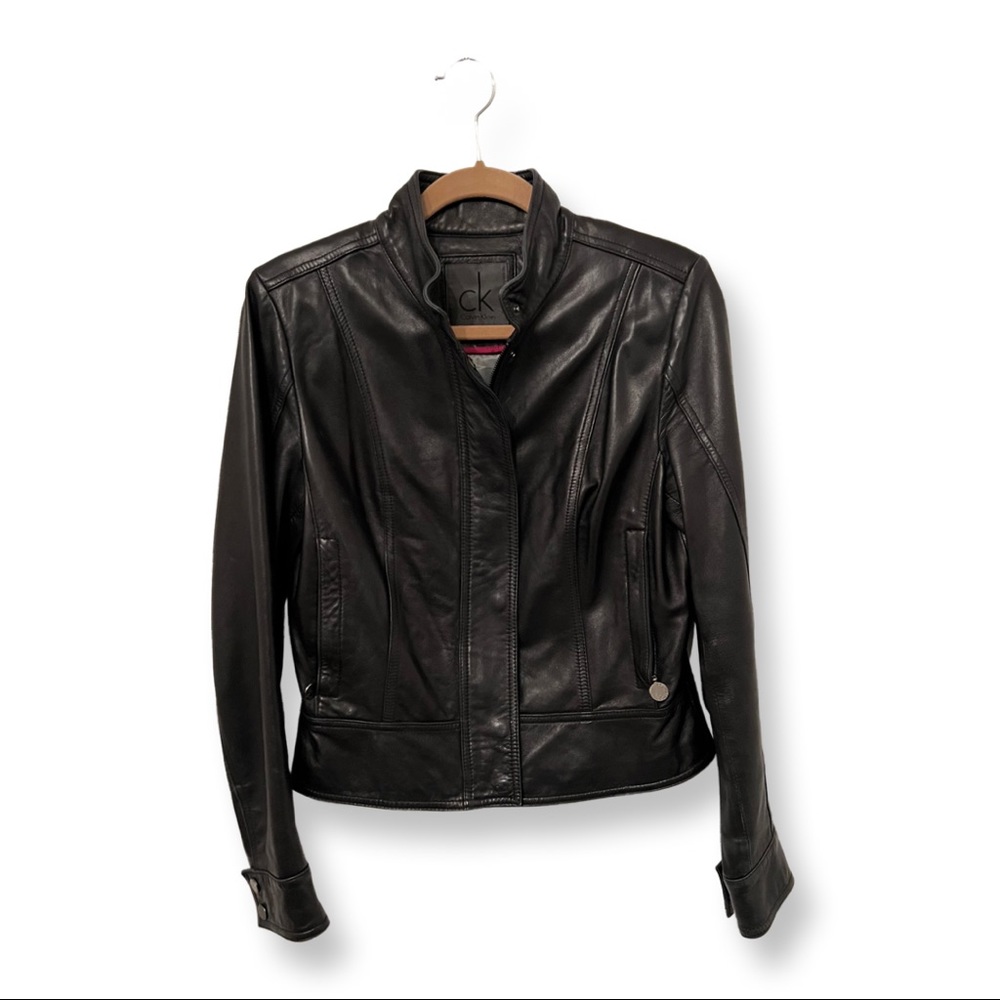 Calvin Klein Black Leather Jacket